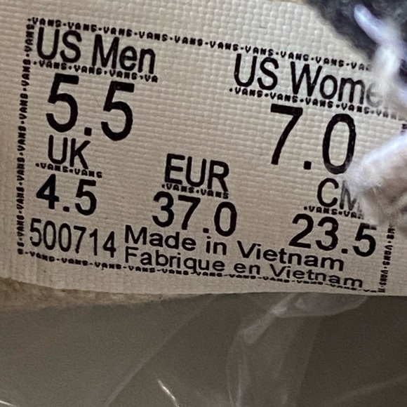 Vans Flower Power Project X Thick Canvas Slip-On Shoes Women’s Size 7 - Picture 5 of 12